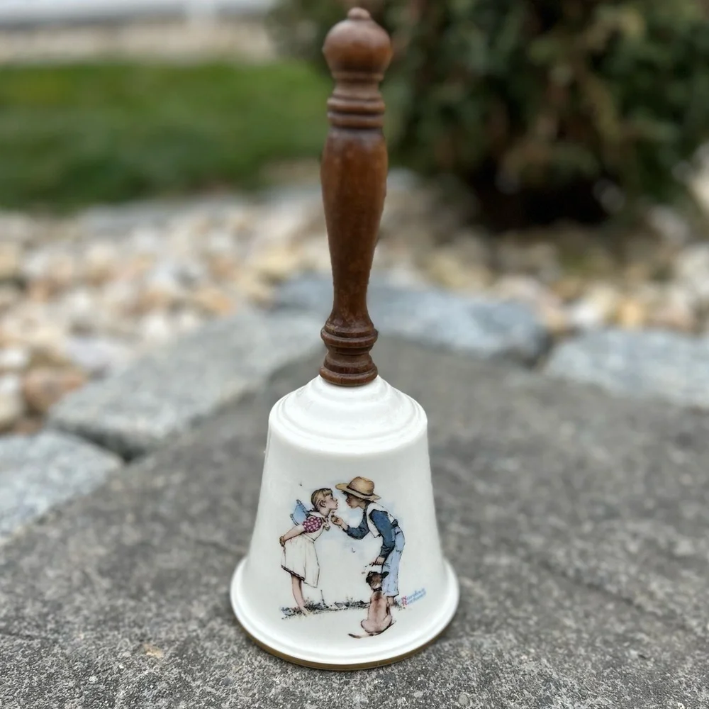 Gorham fine China vintage Norman Rockwell Beguiling Buttercup 1979 bell